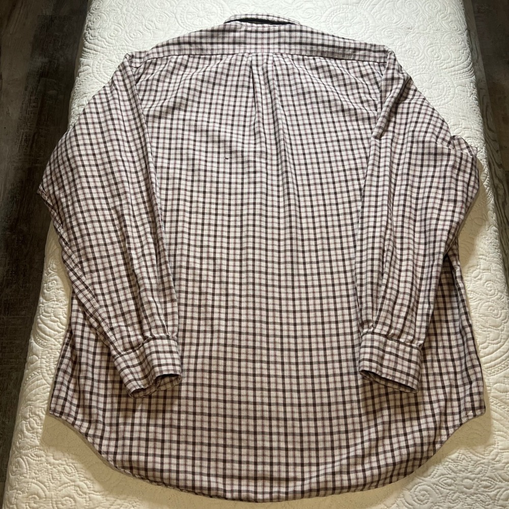 Ralph Lauren Mens Blaire Button Down Shirt Plaid L/S 100% Cotton Size M *FLAW - Picture 3 of 9